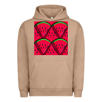 Pigment Burro Watermelon Slices Seamless Pattern Urban Hoodie - BundleAndBundleShop