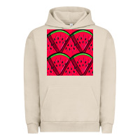 Pigment French Oak Watermelon Slices Seamless Pattern Urban Hoodie - BundleAndBundleShop