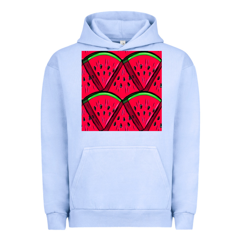 Watermelon Slices Seamless Pattern Urban Hoodie by BundleAndBundleShop | Teevron