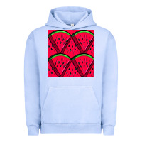 Pigment Grape Ice Watermelon Slices Seamless Pattern Urban Hoodie - BundleAndBundleShop