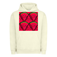 Pigment Pistachio Watermelon Slices Seamless Pattern Urban Hoodie - BundleAndBundleShop