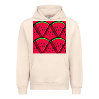 Sandshell Watermelon Slices Seamless Pattern Urban Hoodie - BundleAndBundleShop