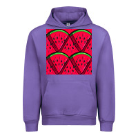 Tulip Watermelon Slices Seamless Pattern Urban Hoodie - BundleAndBundleShop