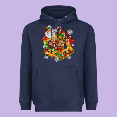 Heavyweight Hoodie christmas cassette tapes