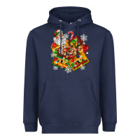 Navy christmas cassette tapes Heavyweight Hoodie - Zillion Design Studio