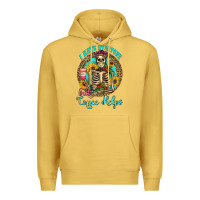 Antique Gold i hate everyone but coffee helps western skeleton coffee sunflowers Premium Hoodie - Artiststas