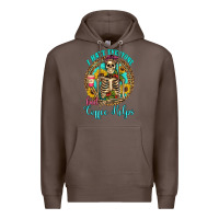 Coffee i hate everyone but coffee helps western skeleton coffee sunflowers Premium Hoodie - Artiststas