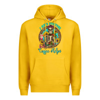 Lemon i hate everyone but coffee helps western skeleton coffee sunflowers Premium Hoodie - Artiststas