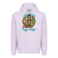 Lilac i hate everyone but coffee helps western skeleton coffee sunflowers Premium Hoodie - Artiststas