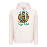 Pale Pink i hate everyone but coffee helps western skeleton coffee sunflowers Premium Hoodie - Artiststas