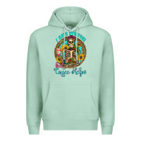 Seafoam i hate everyone but coffee helps western skeleton coffee sunflowers Premium Hoodie - Artiststas