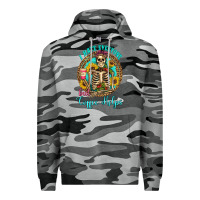 Slate Camo i hate everyone but coffee helps western skeleton coffee sunflowers Premium Hoodie - Artiststas