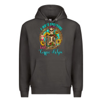 Smoke i hate everyone but coffee helps western skeleton coffee sunflowers Premium Hoodie - Artiststas