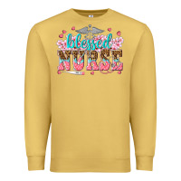 Antique Gold blessed nurse Premium Sweatshirt - texasbilliewilder