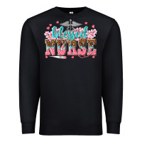 Black blessed nurse Premium Sweatshirt - texasbilliewilder