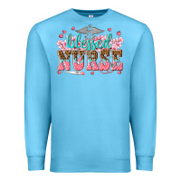 Ocean Blue blessed nurse Premium Sweatshirt - texasbilliewilder