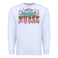 White blessed nurse Premium Sweatshirt - texasbilliewilder