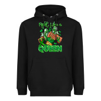 Black green ribbon liver cancer afro girl sneakers Heavyweight Hoodie - RanaPortraitStore