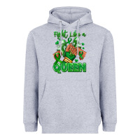 Heather Grey green ribbon liver cancer afro girl sneakers Heavyweight Hoodie - RanaPortraitStore
