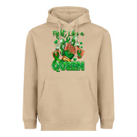 Mushroom green ribbon liver cancer afro girl sneakers Heavyweight Hoodie - RanaPortraitStore