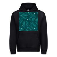 Foreset Green Tropical  Leaves Seamless Pattern Urban Hoodie - BundleAndBundleShop