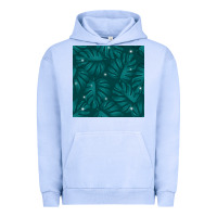 Pigment Grape Ice Tropical  Leaves Seamless Pattern Urban Hoodie - BundleAndBundleShop