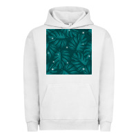 Pigment Lunar Rock Tropical  Leaves Seamless Pattern Urban Hoodie - BundleAndBundleShop