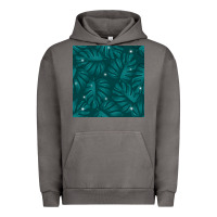 Pigment Tornado Tropical  Leaves Seamless Pattern Urban Hoodie - BundleAndBundleShop