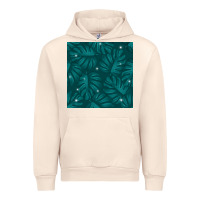Sandshell Tropical  Leaves Seamless Pattern Urban Hoodie - BundleAndBundleShop