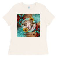 Bone western merino Ladies Tee - BarkalooDesign
