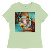 Matcha western merino Ladies Tee - BarkalooDesign