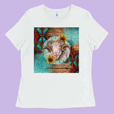 Western Merino Ladies Tee Designed By Barkaloodesign