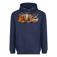 Navy cookie coffee cups Heavyweight Hoodie - texasbilliewilder