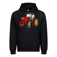 Black western farm tractor red Urban Hoodie - Artiststas