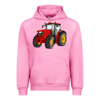 Fuchsia Pink western farm tractor red Urban Hoodie - Artiststas