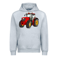 Heather Grey western farm tractor red Urban Hoodie - Artiststas
