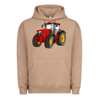 Pigment Burro western farm tractor red Urban Hoodie - Artiststas