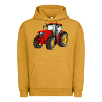 Pigment Peanut Butter western farm tractor red Urban Hoodie - Artiststas