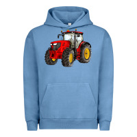 Pigment Pebble Blue western farm tractor red Urban Hoodie - Artiststas