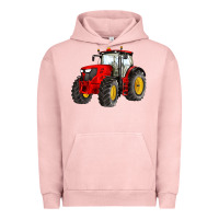 Pigment Salmon western farm tractor red Urban Hoodie - Artiststas