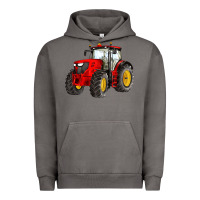 Pigment Tornado western farm tractor red Urban Hoodie - Artiststas