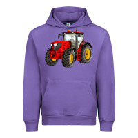 Tulip western farm tractor red Urban Hoodie - Artiststas