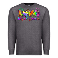 Charcoal Heather love has no gender Premium Sweatshirt - Zillion Design Studio