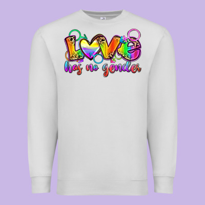 Love Has No Gender Premium Sweatshirt Designed By Zillion Design Studio