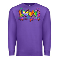 Purple love has no gender Premium Sweatshirt - Zillion Design Studio