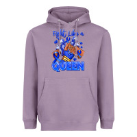 Lavender fight like a queen navy blue colon cancer afro gir Heavyweight Hoodie - RanaPortraitStore