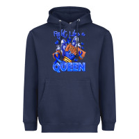 Navy fight like a queen navy blue colon cancer afro gir Heavyweight Hoodie - RanaPortraitStore