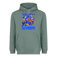 Sage fight like a queen navy blue colon cancer afro gir Heavyweight Hoodie - RanaPortraitStore