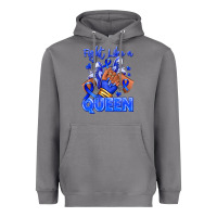 Storm fight like a queen navy blue colon cancer afro gir Heavyweight Hoodie - RanaPortraitStore