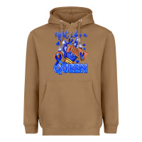 Toasted Coconut fight like a queen navy blue colon cancer afro gir Heavyweight Hoodie - RanaPortraitStore